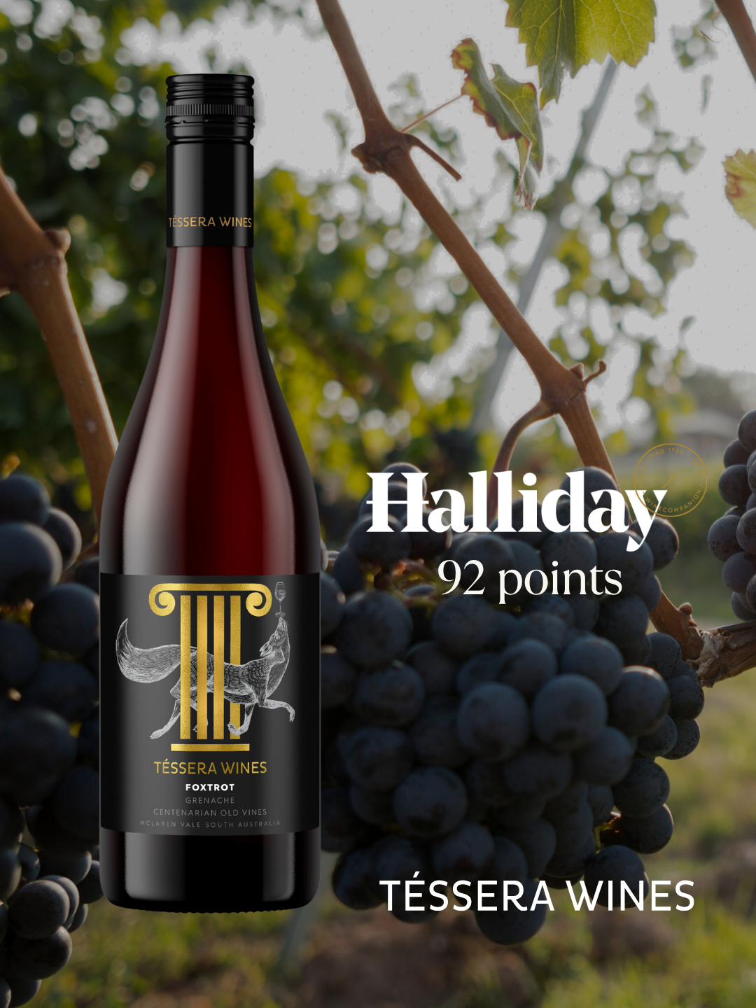 Foxtrot Grenache 2025 Centenarian Old Vines Reserve Label