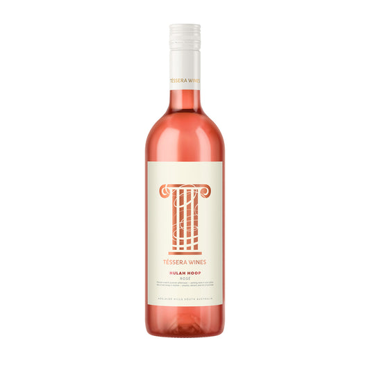 Tessera Wines Hulah Hoop Rosé – a vibrant pink wine from Adelaide Hills, celebrated as one of Queensland’s best rosé choices, with elegant label design and premium presentation