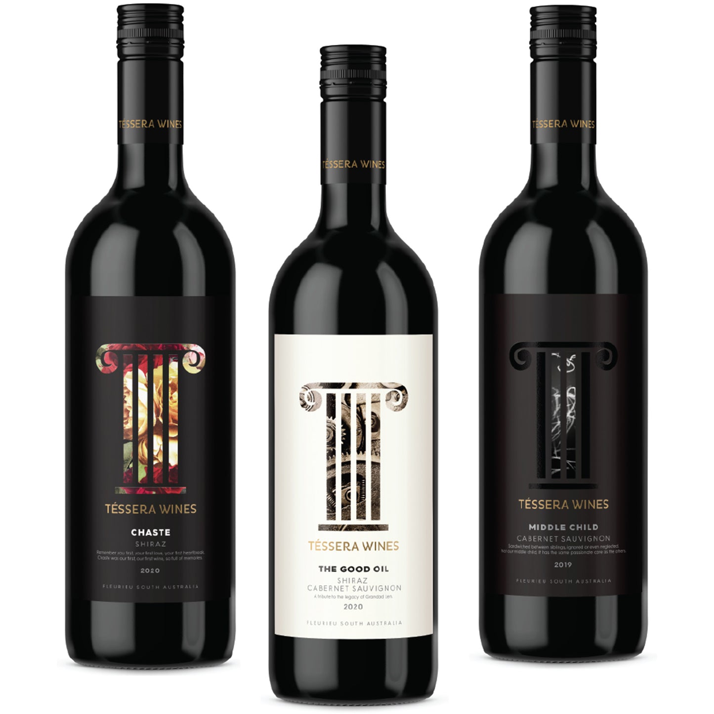 Winter mixed red case from McLaren Vale, South Australia. Enjoy winter this year with our McLaren Vale mixed dozen from Tessera Wines. Cabernet Sauvignon. Shiraz. Shiraz/Cabernet Blend 2019. Produced by award winning Australian winemakers.